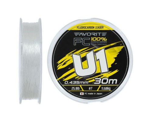 Флюорокарбон Favorite U1 FC 30m 7.0/0.435mm 25.8lb/11.68kg (1693.12.19)