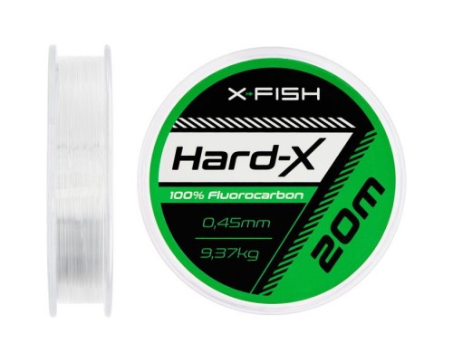 Флюорокарбон X-Fish Hard-X 20m (clear) 0.45mm 9.37kg (1917.03.89)