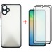 Чохол до мобільного телефона Dengos Kit Samsung Galaxy A06 Matte + 2 pcs glass (Black) (DG-CTG2P-02)