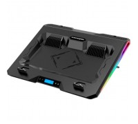 Підставка до ноутбука IceCoorel 10-15.6", 2*60mm 2800 RPM, USB2.0+LCD+speed control., 400x350x45mm (A3)