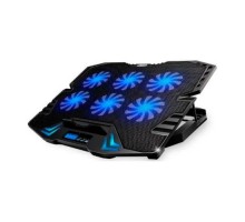 Підставка до ноутбука IceCoorel 10-17", 6*70mm 1800 RPM, 2*USB, + LCD, 365*297*30mm, Black (K8)