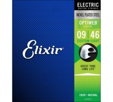 Струни для гітари Elixir 19027 Optiweb Nickel Plated Steel Custom Light (09-46) (283942)