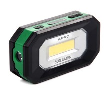 Ліхтар APRO акумуляторний 5 Вт 500 Лм (Li-ion 2000 мАг) (900518)
