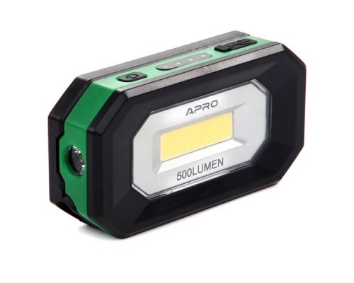 Ліхтар APRO акумуляторний 5 Вт 500 Лм (Li-ion 2000 мАг) (900518)
