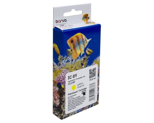 Картридж Barva Canon CLI-8Y (0623B024) 490с (IC-8Y)