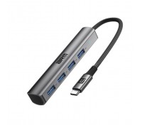 Концентратор Armorstandart USB-C to 4USB Grey (ARM69364)