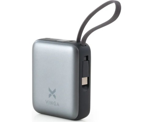 Батарея універсальна Vinga 10000 mAh 35W Display Cable (VPBB1035C)