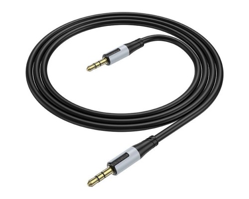 Кабель мультимедійний 3.5mm M to 3.5mm M 1.0m black BOROFONE (6941991108310)