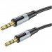 Кабель мультимедійний 3.5mm M to 3.5mm M 1.0m black BOROFONE (6941991108310)