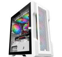 Корпус для ПК 1stPlayer T3-WH-4F1-W