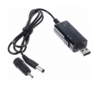 Кабель живлення USB to DC 5.5x2.5mm + 3.5x1.35mm 9V-12V 0.8m 18W Kingda (KD-USB-DC9/12)