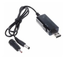 Кабель живлення USB to DC 5.5x2.5mm + 3.5x1.35mm 9V-12V 0.8m 18W Kingda (KD-USB-DC9/12)