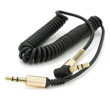 Кабель мультимедійний 3.5mm M to 3.5mm M 1.5m 90° corner black Voltronic (YT-AUXSGJ(M)/(M)-1.5-B)