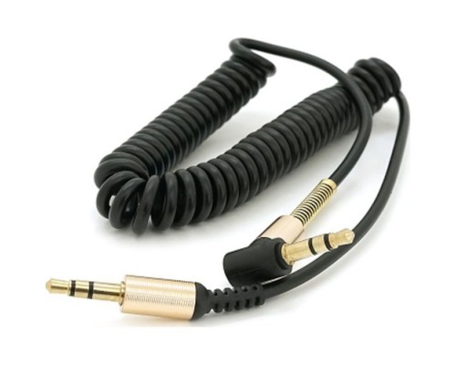 Кабель мультимедійний 3.5mm M to 3.5mm M 1.5m 90° corner black Voltronic (YT-AUXSGJ(M)/(M)-1.5-B)
