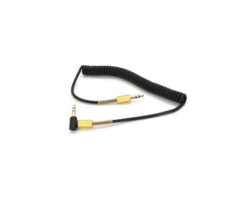Кабель мультимедійний 3.5mm M to 3.5mm M 1.0m black VEGGIEG (YT-AUXGJ(M)/(M)-AWS-2)