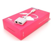 Перехідник Lightning 2-in-1 Audio Adapter Lightning + 3.5mm iKAKU (KSC-353)