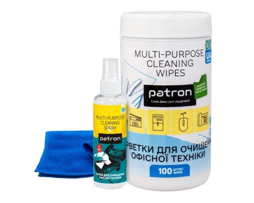 Універсальний чистячий набір Patron Spray for technique 100ml F3-009 +wipesF3-060 +microfi (CS-PN-BUNDL-16)