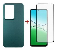 Чохол до мобільного телефона Dengos Oppo A5 4G Case Soft + Glass (Green) (DG-KM-154)