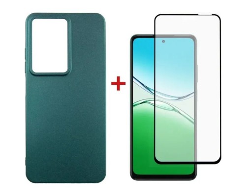 Чохол до мобільного телефона Dengos Oppo A5 4G Case Soft + Glass (Green) (DG-KM-154)