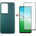 Чохол до мобільного телефона Dengos Oppo A5 4G Case Soft + Glass (Green) (DG-KM-154)