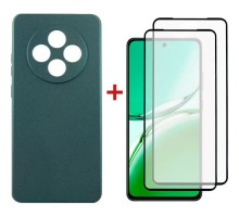 Чохол до мобільного телефона Dengos Oppo Reno 12F 4G Case Soft + 2 Glass (Green) (DG-CTG2P-28)