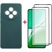 Чохол до мобільного телефона Dengos Oppo Reno 12F 4G Case Soft + 2 Glass (Green) (DG-CTG2P-28)