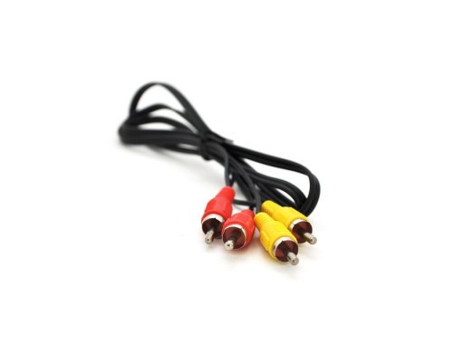 Кабель мультимедійний 2xRCA M to 2xRCA M 1.0m black Voltronic (14720)