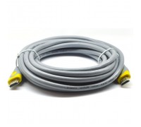 Кабель мультимедійний HDMI M to HDMI M 15.0m V2.0 gray V-LINK (YT-HDMI(M)/(M)HSV2.0-15m/16188)