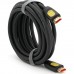 Кабель мультимедійний HDMI M to HDMI M 5.0m V2.0 4K UHD black VEGGIEG (YT-HDMI(M)/(M)HA-5/19714)