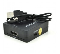 Перехідник HDMI F to VGA F 720P/1080P black Voltronic (YT-CM-HDMI/VGA-B)