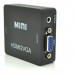 Перехідник HDMI F to VGA F 720P/1080P black Voltronic (YT-CM-HDMI/VGA-B)