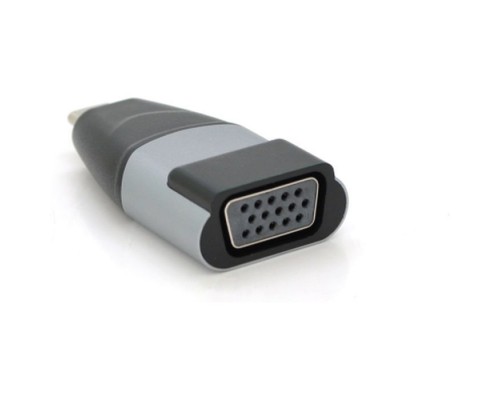 Перехідник USB-C M to VGA F black Voltronic (YT-A-Type-C(M)/VGA(F)-B/27017)
