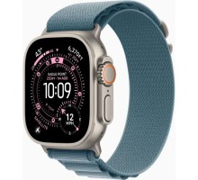 Смарт-годинник Apple Watch Ultra 3 GPS + Cellular 49mm Natural Titanium Case with Light Blue Alpine Loop - Medium (MEWM4QP/A)