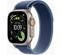 Смарт-годинник Apple Watch Ultra 3 GPS + Cellular 49mm Natural Titanium Case with Blue/Bright Blue Trail Loop - M/L (MEWU4QP/A)