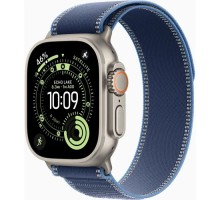 Смарт-годинник Apple Watch Ultra 3 GPS + Cellular 49mm Natural Titanium Case with Blue/Bright Blue Trail Loop - M/L (MEWU4QP/A)