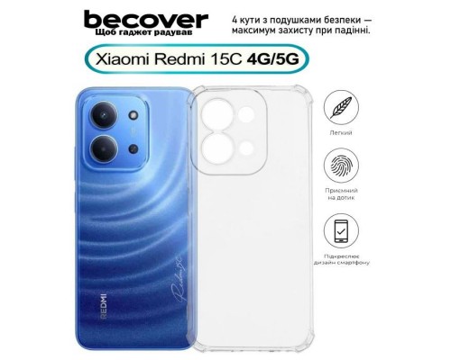 Чохол до мобільного телефона BeCover Anti-Shock Xiaomi Redmi 15C 4G/5G Clear (713812)