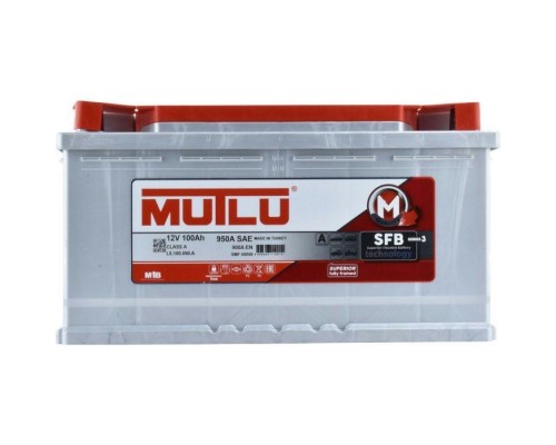 Акумулятор автомобільний MUTLU 6СТ-100 (0) SFB L5.100.090.A