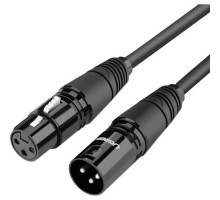 Кабель мультимедійний XLR M to XLR F 5.0m AV130 black Ugreen (20712)