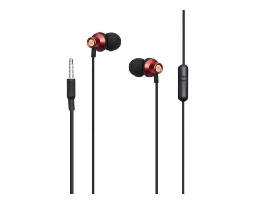 Навушники XO EP15 In-ear Metal Earphone 1.2 м Red (6920680866182)