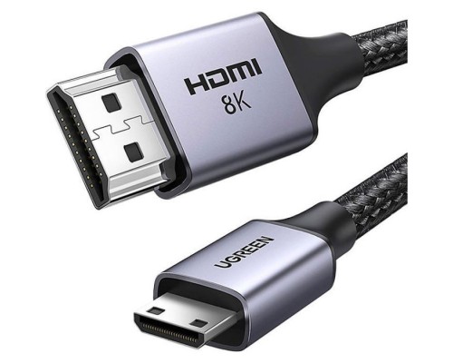 Кабель мультимедійний HDMI M to HDMI mini M 1.0m 8K HD163 black Ugreen (15514)