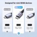 Кабель мультимедійний HDMI M to HDMI mini M 1.0m 8K HD163 black Ugreen (15514)