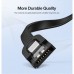 Кабель для передачі даних SATA 3 Data Cable 0.5m US217 Black Ugreen (30796)