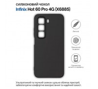 Чохол до мобільного телефона BeCover Silicone Infinix Hot 60 Pro 4G (X6885) Black (714558)