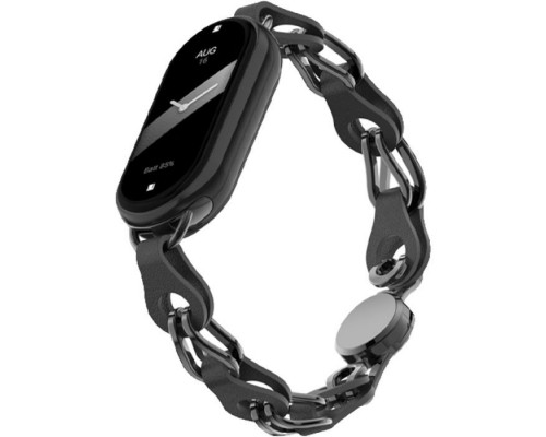 Ремінець до фітнес браслета Armorstandart Chain Wristband для Xiaomi Smart Band 10/9/8 Black (ARM86887)