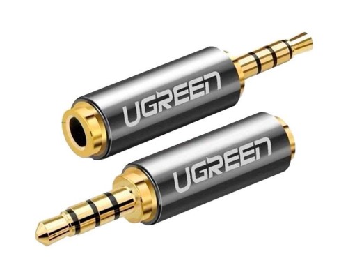 Перехідник 2.5mm M to 3.5mm F adapter black Ugreen (20501)