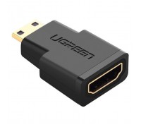 Перехідник Mini HDMI M to HDMI F black Ugreen (20101)