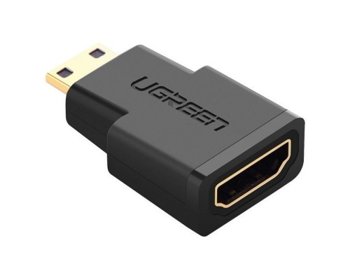 Перехідник Mini HDMI M to HDMI F black Ugreen (20101)