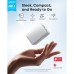 Батарея універсальна Anker 10000mAh Nano 45W, Built-In USB-C Cable, White (A1638H21)