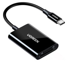 Зчитувач флеш-карт Ugreen USB-C 3.1 to TF/SD CM265 Black (35622)