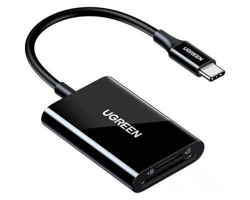 Зчитувач флеш-карт Ugreen USB-C 3.1 to TF/SD CM265 Black (35622)